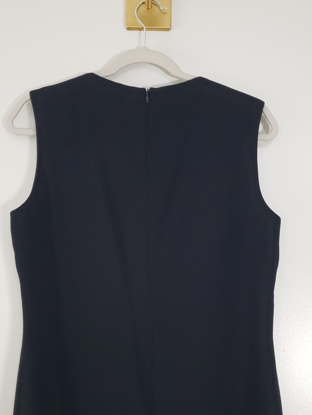 Sara Campbell Sleeveless Midi Sheath Dress 8 Black Office Career Work Business - Picture 6 of 16